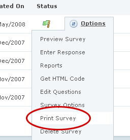 Print Survey