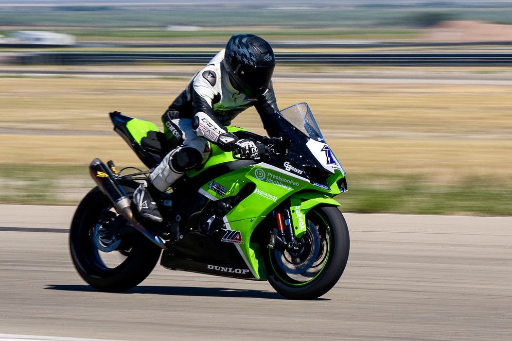 Anthony Norton (1) en route to a win in the premier King of the Mountains race at round three of the Masters of the Mountains race series, presented by Utah Motorcycle Law. Photo by Drive-By Shootings Photography, courtesy UtahSBA.