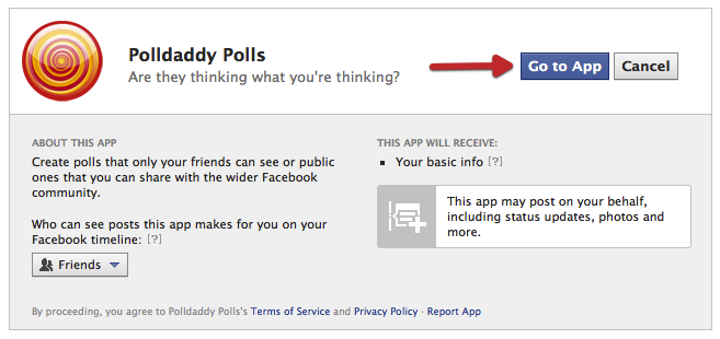 add the app to your page click go to app 2