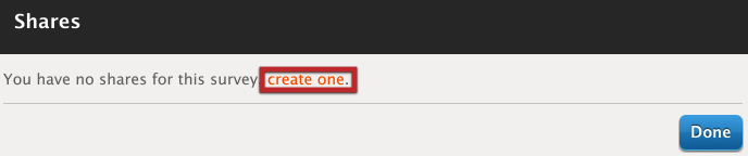 hover over create one