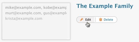 hover over edit email group