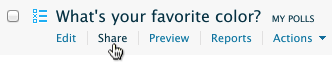 hover over share poll