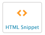 HTML snippet button