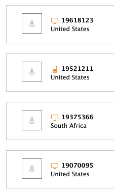 list of participants