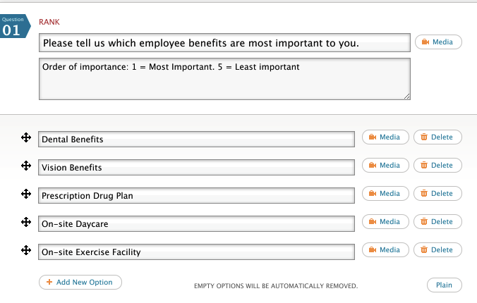 rank question detail