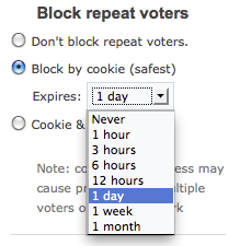 Select expiry limit Select expiry limit