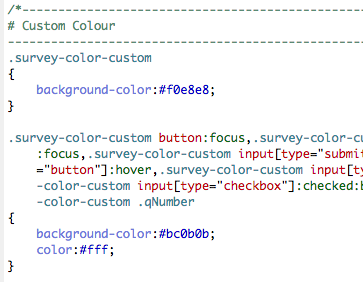 CSS source code