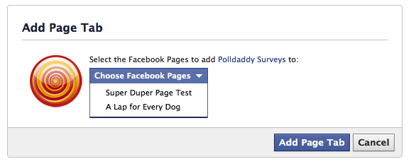 step two add page tab