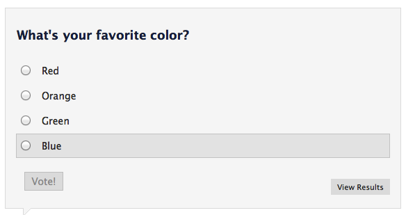 takes you to the poll in FB