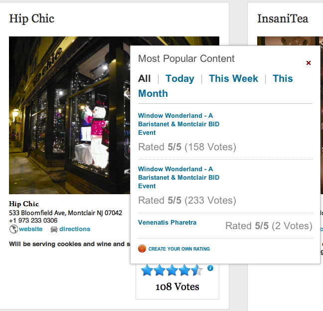 Window Wonderland - A Baristanet & Montclair BID Event